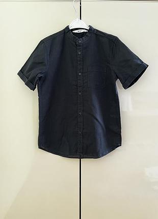 Стильна лляна сорочка h&m 146 розміру