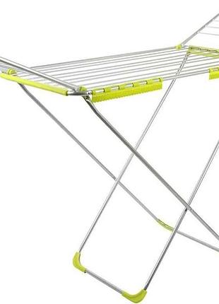 Сушарка для білизни elegancie з анодованого алюмінію 18м оливкова тм eurohome