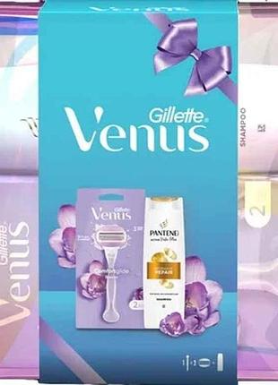 Набор подарочный для жеинок (бритва comfortglideшампунь) тм venus