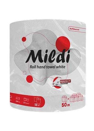 Полотенце бумажное 1рул soft secret 50м 2слой. тм mildi