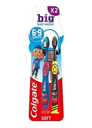 Зубная щетка детская 6-9 лет мягкая 2шт тм colgate