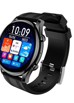 Смарт-годинник hoco y38 1,43" amoled bluetooth 5.3 з підтримкою дзвінків 300 маг black (17642)