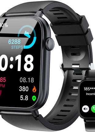 Смарт-годинник oukitel v3 1,39" ips 360×360 bluetooth 5.3 з підтримкою дзвінків ip68 300 маг black (6941749818591)