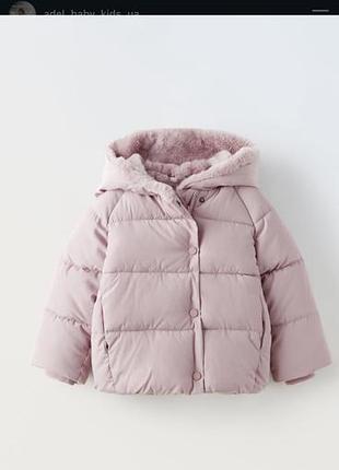 Куртка дитяча для дівчинки zara, розмір 98