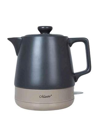 Електрочайник 1000вт 1л mr-071-black тм maestro