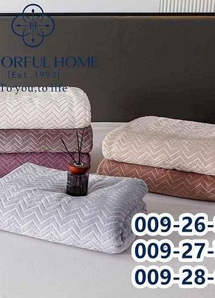 Плед 150*200 микрофибра арт.009-26 серый тм colorfulhome