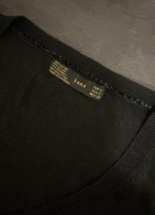 Чорна кофта (светр) zara