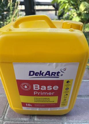 Грунтовка глибокого проникнення dekart base primer