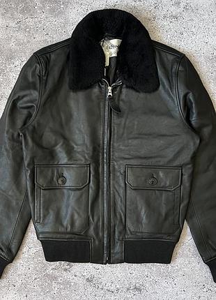 Нова шкіряна куртка бомбер пілот schott nyc lcplane leather jacket (м)