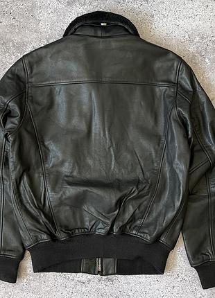 Нова шкіряна куртка бомбер пілот schott nyc lcplane leather jacket (м) 9