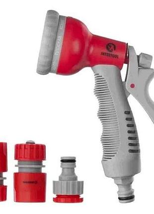 Пистолет-распылитель для полива 8-ми функций, abs, pp, tpr ge-0002 тм intertool