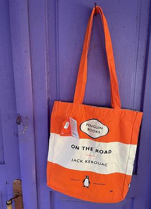 Сумка-шопер penguin books (“on the road” jack kerouac)