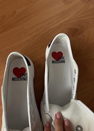 Кеди шкіряні love moschino 6