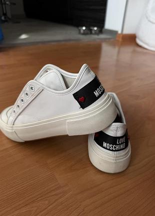 Кеди шкіряні love moschino 4