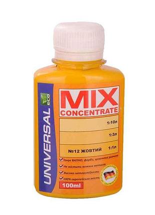 Універс.колер.паста 100мл жовта тм mix concentrate