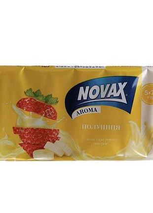 Мыло 5шт 70г экопак aroma клубника тм novax