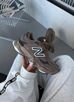 Кроссовки женские new balance 9060 | chocolate / white