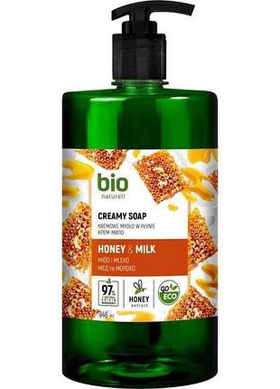 Крем-мило 946мл honey milk (дозатор) тм bio naturell