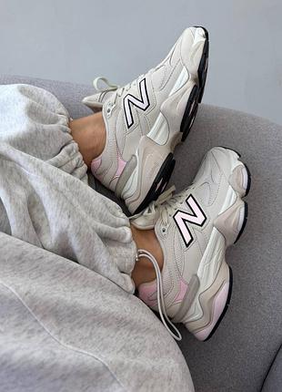 Кросівки жіночі new balance 9060 | light beige / pink premium