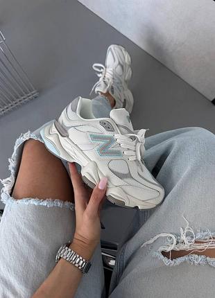 Кроссовки женские new balance 9060 | raincloud quarry white premium