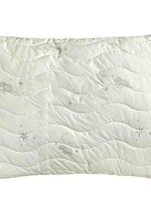 Подушка силикон merino beige 274 микрофибра, серый 10мм холлофайбер (700г) с уголком, р.50*70 тм arcloud