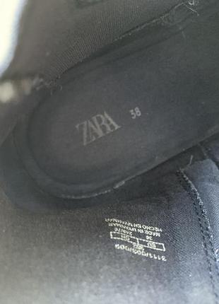 Шкіряні лакові черевики челсі zara 4