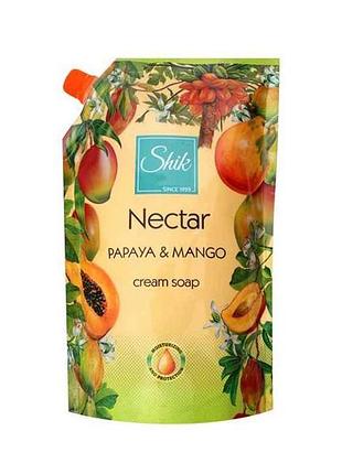 Крем-мило рідке nectar папайя та манго 460 (дойпак) тм шик