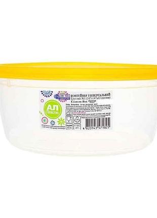 Контейнер 1,1л пищевой эконом круглый no2 4820143571832 тм al-plastik