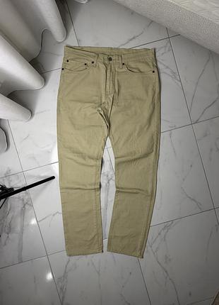 Чоловічі бежеві джинси levi's 511 slim fit оригінал w34 l32