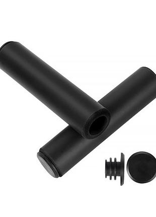 Силіконові грипси велосипедні ручки west biking 08040 black