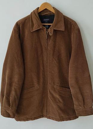 Мужская вельветовая куртка винтаж gant u.s.a. cord southampton (m / факто l – xl)