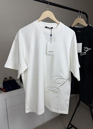 Біла футболка jacquemus оверсайз
