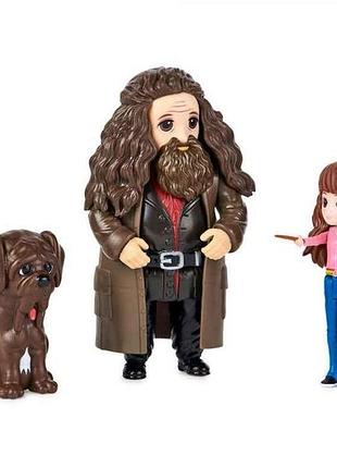 Набор игровой wizarding world мир волшебников (гермиона, хагрид, грохх) sm22005/7640 тм spin master