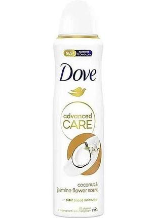 Дезодорант-антиперспирант 150мл кокос и цветы жасмина 72 часа тм dove