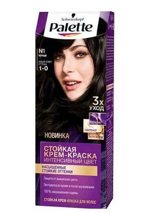 Краска для волос n1 1-0 (черный) тм palette