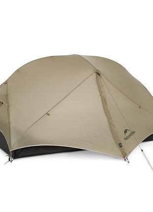 Палатка двухместная ультралегкая naturehike mongar ul cnk2550ws016, коричневая