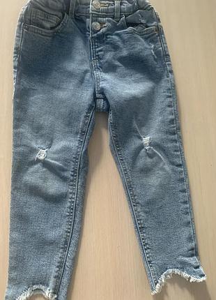 Инсиків: стильні дитячі джинси zara denimwear з потертостями