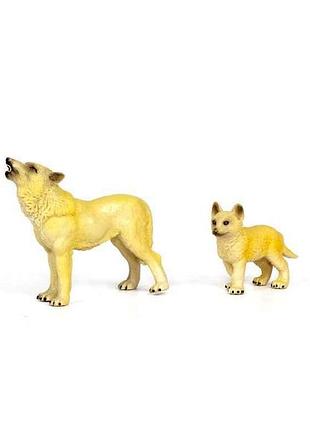 Фігурка тварини сафарі q9899-a34 вовк і вовченя в асорт. тм kids team animals