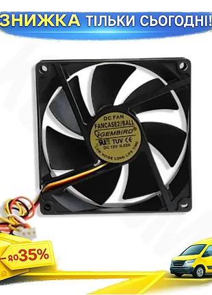 Ku вентилятор gembird 92 universal fit мм черный 2800 об/мин для корпуса компьютера активное охлаждени uni2l_k