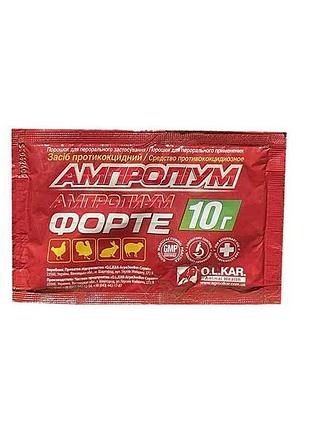 Противо-кокцидное средство ампролиум форте 30% 10гр тм o.l.kar