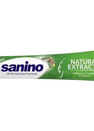 Зубная паста 50мл natural extracts с натур экст тм sanino