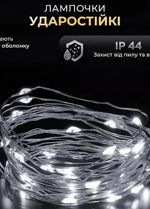 Гірлянда роса 100led 10 метрів від usb 6