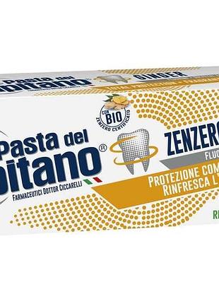 Зубная паста 75мл ginger антибактериальн с имберем тм pasta del capitano