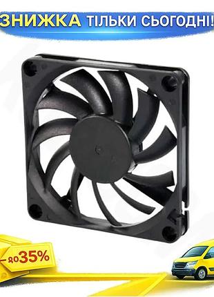 Ku вентилятор titan 70 universal fit мм чорний 3-pin для корпусу активне охолодження 3500 об/хв тихий uni2l_k