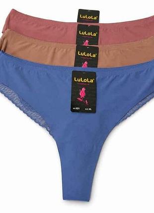 Трусы в ассортименте жен. 921 р.xl 1шт тм lulola