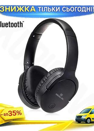 Ku беспроводные наушники real-el universal fit черные накладные с bluetooth микрофон для музыки и звон uni2l_k