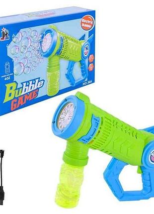 Мильні бульбашки арт.566 пістолет, салатовий, акумулятор тм 7toys