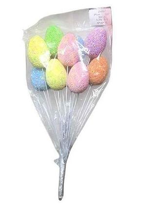 Декор великодній easter eggs 20х3см (9шт/уп) r40483 тм stenson
