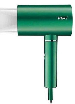 Фен 1800вт профессиональный v-431 green, 2 уровня обдува, 2 уровня температуры, насадка-концентратор тм vgr