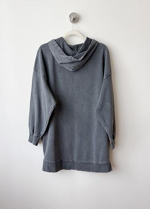 Худи платье stradivarius графитовое 4